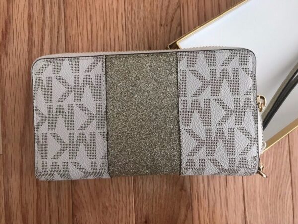 NWT Michael Kors Large Flat Wallet Multi Function Phone Case Wristlet Wallet Buy Online 