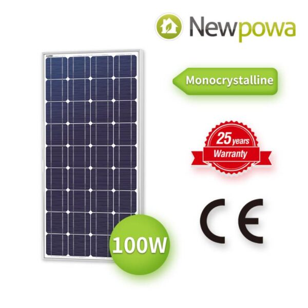 Newpowa 100W Watts 12V Monocrystalline Solar Panel Off Grid Kit for RV Boat mono Buy Online 