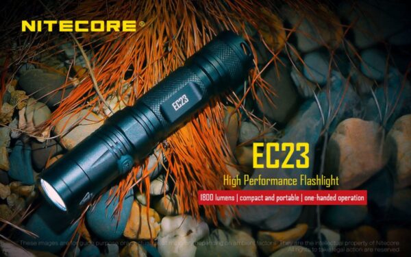 Nitecore EC23 CREE XHP35 HD E2 LED Flashlight -1800 Lumens, Using one IMR 18650 Buy Online 