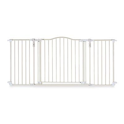 North States Deluxe Decor Baby / Pet Metal Gate - Linen 38-72 Inches Wide| 4954S Buy Online 