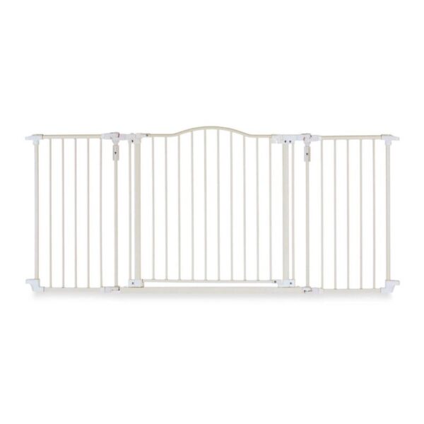 North States Deluxe Decor Baby / Pet Metal Gate - Linen 38-72 Inches Wide| 4954S Buy Online 