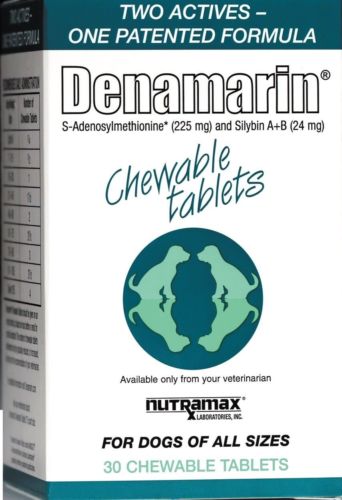 Nutramax Denamarin Chewable Tablets For All Size Dogs 30 or 75 ct Buy Online 