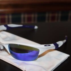 Oakley Half Jacket 2.0 OO9144-08 Pearl White/Violet Iridium Sports Sunglasses Buy Online 