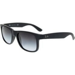 Ray-Ban Men's Gradient Justin RB4165-601/8G-51 Black Wayfarer Sunglasses Buy Online 