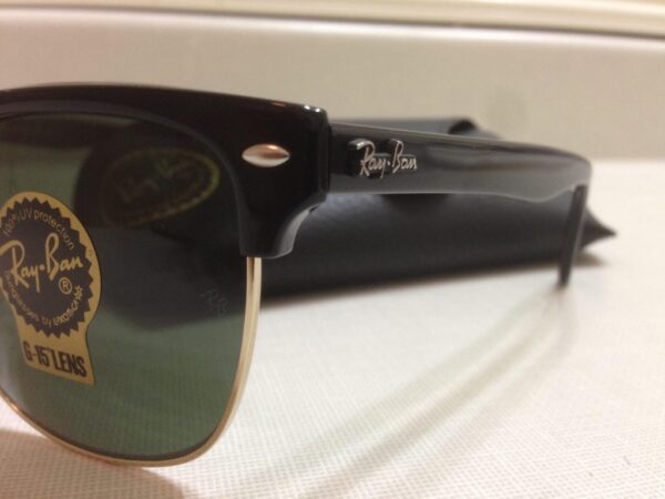 Ray-Ban RB4175 877 CLUBMASTER OVERSIZED SHINY BLACK/Classic Green Lens 57 mm Buy Online 