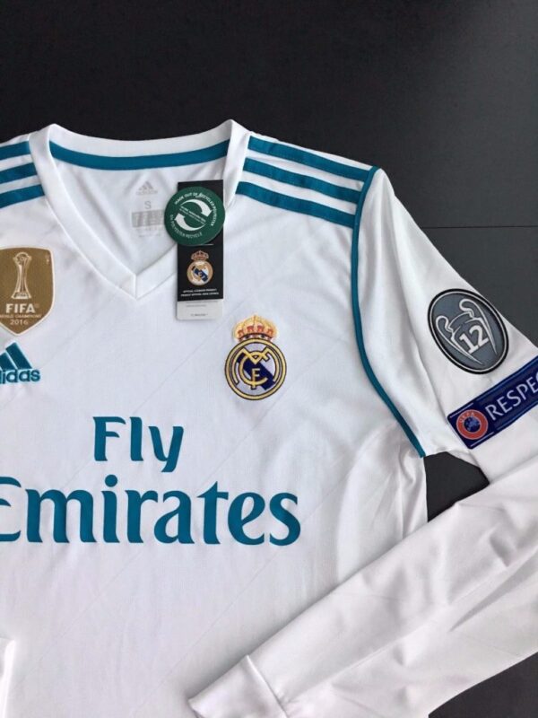 Real Madrid Home Long Sleeve Jersey 17/18 Ronaldo Champions League Climacool Buy Online 