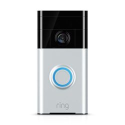 Ring Wi-Fi Enabled Video Doorbell in Satin Nickel Buy Online 