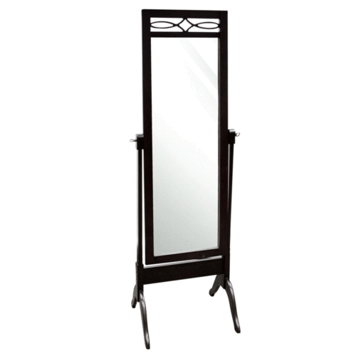 StyleCraft Full Length Standing Swivel Wood Cheval Dressing Mirror, Mahogany Buy Online 