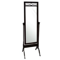 StyleCraft Full Length Standing Swivel Wood Cheval Dressing Mirror, Mahogany Buy Online 