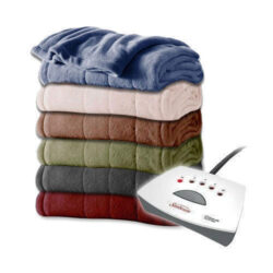 Sunbeam Fleece Electric Heated Blanket King Queen Full Twin ASSORTED Colors NEW Buy Online 