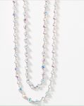 TOUCHSTONE CRYSTAL-Aurore Boreale Mini Chanelle Necklace-56"-Swarovski Crystal Buy Online 