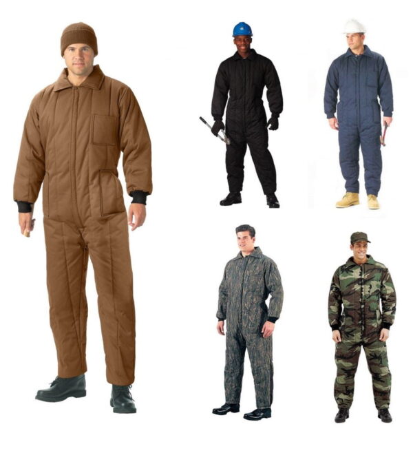 Winter Insulated Coveralls 1 Piece Suit Mechanic SnowMobile Cold Weather Hunting Buy Online 