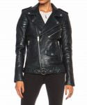 Women Leather Jacket Black Slim Fit Biker Motorcycle lambskin Size S M L XL XXL Buy Online 