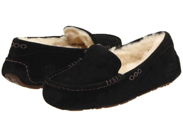 Women's Shoes UGG Ansley Moccasin Slippers 3312 Black 5 6 7 8 9 10 11 *New* Buy Online 