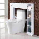 Wooden Over The Toilet Storage Cabinet Drop Door Spacesaver Bathroom White Buy Online 