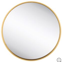 XXL  Round Gold Metal Wall Mirror  Huge Piece Modern Glam Home Decor Buy Online 