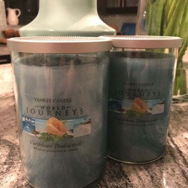 Yankee Candle Caribbean Tradewinds Pair of Jars - RARE RETIRED SCENT Buy Online 