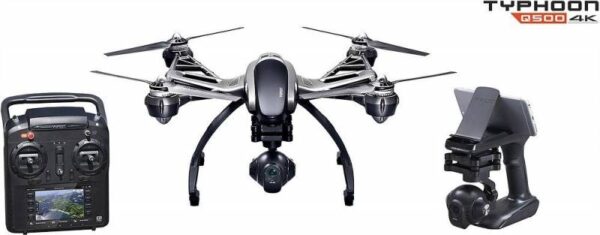 Yuneec Q500 4K Typhoon Quadcopter Drone RTF, CGO3 4K Camera, ST10+ & Steady Grip Buy Online 