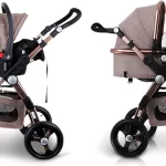 3in1 Luxury Baby Stroller with Car Seat For Newborn High View Folding Carriage. Buy Online 