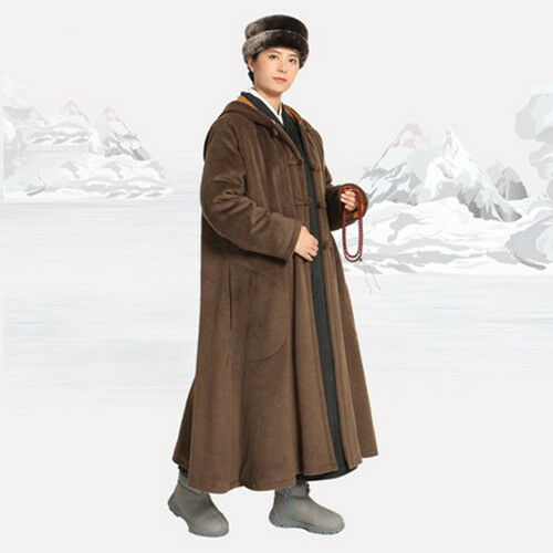 5 Color Winter Buddhist Meditation Shaolin Monk Kung Fu Cloak Robe Gown Cape Buy Online 
