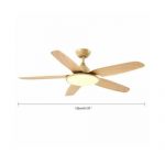 52" Ceiling Fans w/ LED Light Timing Dimmable Living Room Chandelier Acrylic US Buy Online 