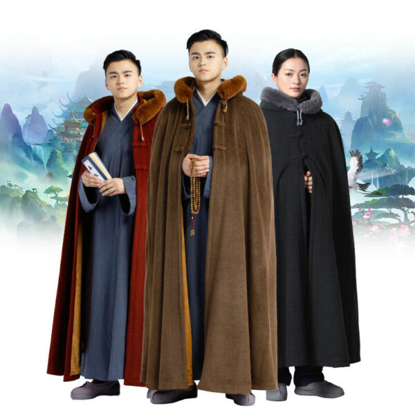 7 Color Winter Buddhist Meditation Shaolin Monk Kung Fu Cloak Robe Gown Cape Buy Online 