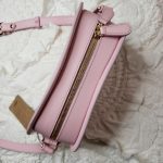 A.P.C. Demi Lune leather bag Pale Pink NWT Revolve Buy Online 