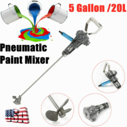 Handheld Industrial 5 Gallon/20L Pneumatic Paint Mixer Ink Coating Stirrer Buy Online 