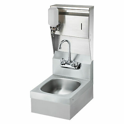 Krowne 12" Wide Space Saver Hand Sink with Soap & Towel Dispenser and P-Trap Buy Online 