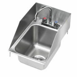 Krowne 12" x 18" Drop-In Hand Sink with Side Splashes, 5" Deep Bowl, HS-1225 Buy Online 