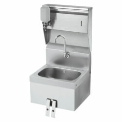 Krowne 16" Wide Hand Sink with Knee Valve and Soap & Towel Dispenser, HS-16 Buy Online 