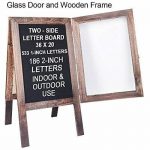 Large Wooden A-Frame Sidewalk Sign 36"x20" Sandwich Board Double Sided Felt Sign Buy Online 