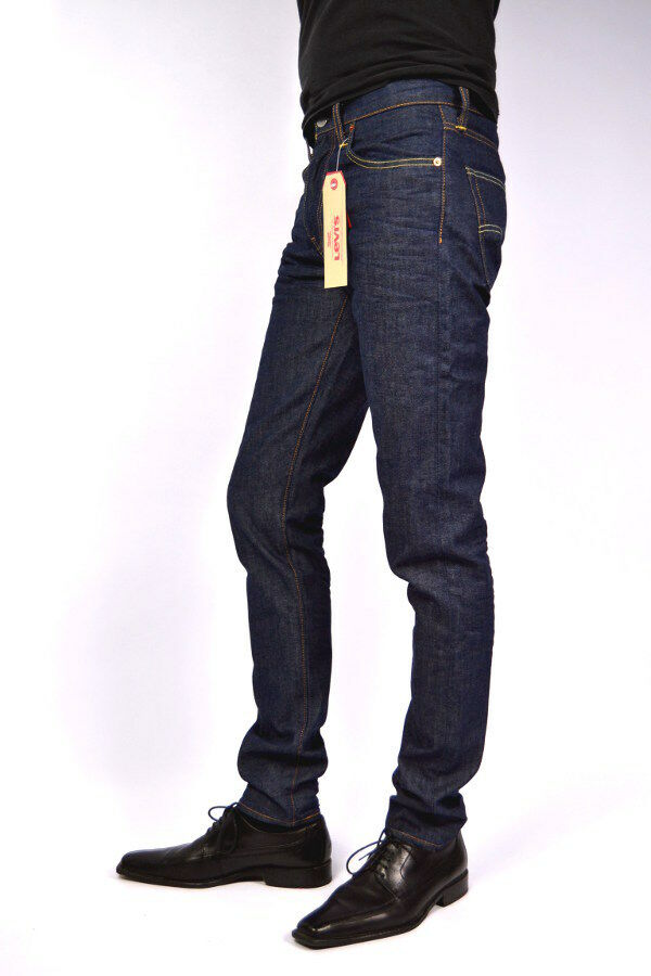 Levi's Jeans 512 Broken Raw Deep Dark Blue Slim Tapered Fit New W33 - L30 L34 Buy Online 