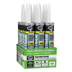 Polyurethane 10.1 Oz. White Premium Construction Adhesive Sealant (12-Pack) Buy Online 
