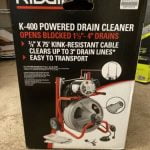 RIDGID 52363 K-400 Drain Cleaning Machine, C-32 3/8" x 75' Cable **BRAND NEW** Buy Online 