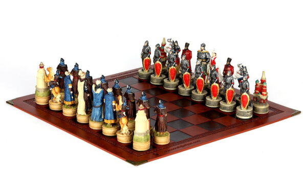 New Arrival Resin Doll Chess Game Russian Mongolia War Theme Chess Set Chinchakhan And The War Of The Principality Of Ross Buy Online 