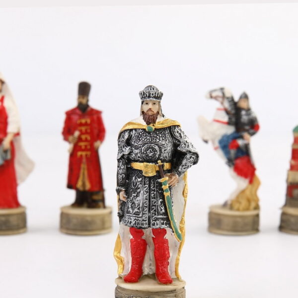 New Arrival Resin Doll Chess Game Russian Mongolia War Theme Chess Set Chinchakhan And The War Of The Principality Of Ross Buy Online 
