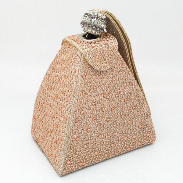 Vintage Diamond Bridal Wedding Purse Mini Gray Pyramid Party Handbags Women Bag Wristlets Clutches Crystal Evening Clutch Bags Buy Online 