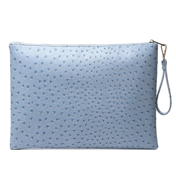 Fashion Large Gray Python Laptop Bag Zipper Clutch Pouch Bag Crocodile Ostrich Envelope Wristlet Purse Bag Buy Online 