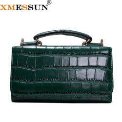 Women Cowhide Leather Clutch Bags Green Crocodile Pattern Handbags Women Shoulder Crossbody Bag Bolsas Wristlet Party Wallets Buy Online 