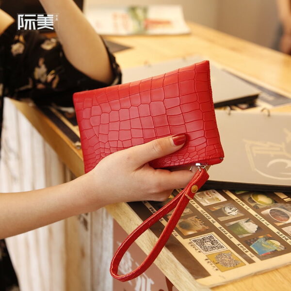 2021 New Summer Clutch Wristlets PU Leather Women Coin Purse Shopping Handbags Ladies Envelope Cell Phone Hand Bag Pink White Buy Online 