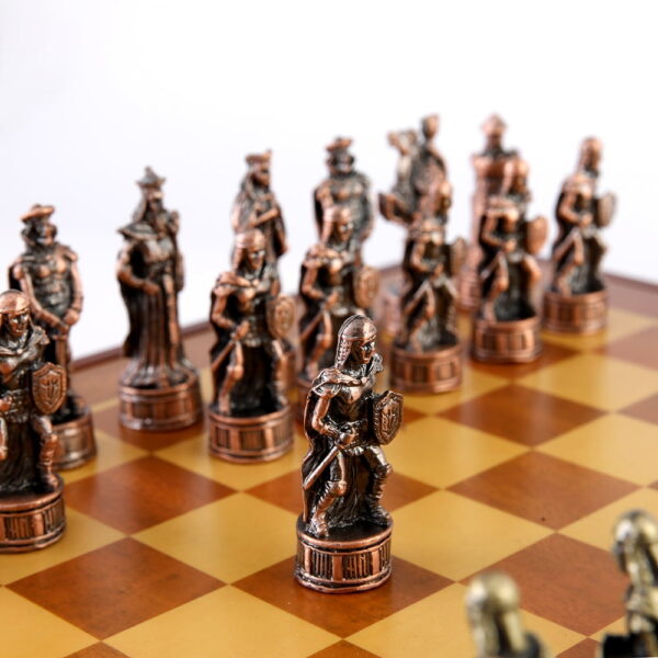 Chess Set Free Shipping High Quality  Tin Zinc Alloy Metal  Knight Characters Chess Sets  32 Chess Pieces Chess Set Luxury Buy Online 