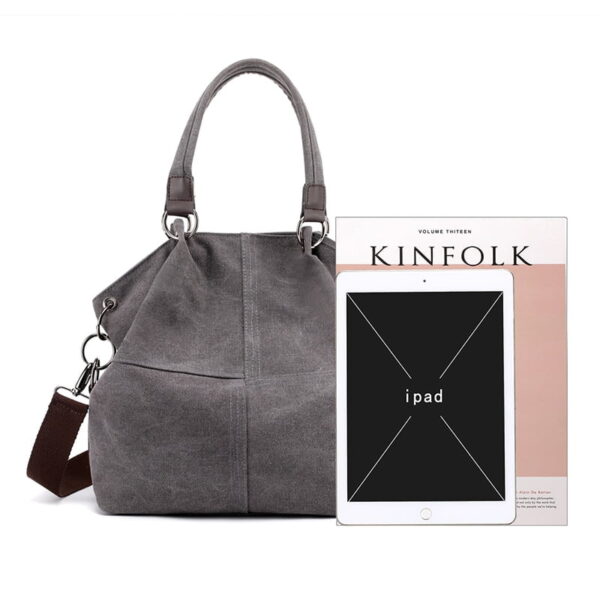 New Fashion Canvas Women Bags Shopping Vintage Women Handbags Large Capacity Women's Shoulder Bag High Quality Casual Tote Bag Buy Online 