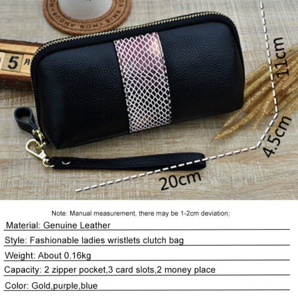 CICICUFF Ladies Genuine Leather Clutch Purses Panelled Long Women Wallet Zipper Wrist Bag Female Coin Purse Mobile Phone Bag Buy Online 