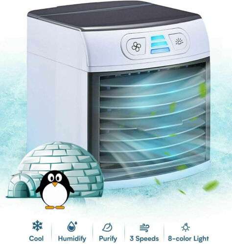 Home Innovations - Breezy Arctic Air Cooler Portable Fan Ice Cold Mini Air Condi Buy Online 