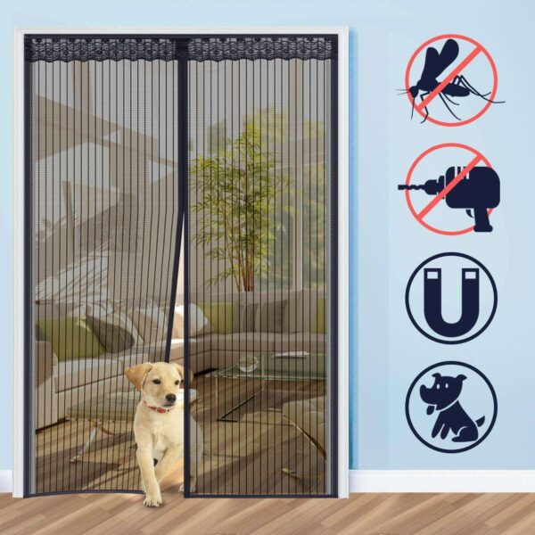 Magnetic Screen Door Heavy Duty Hands-Free Mosquito Mesh Anti Bugs Fly Curtain Buy Online 