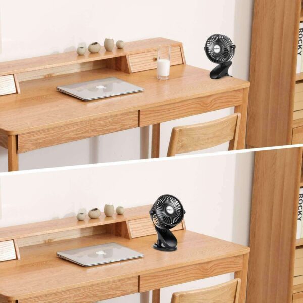 USB Rechargeable Mini Cooling Fan Clip Desk Baby Stroller Portable Buy Online 