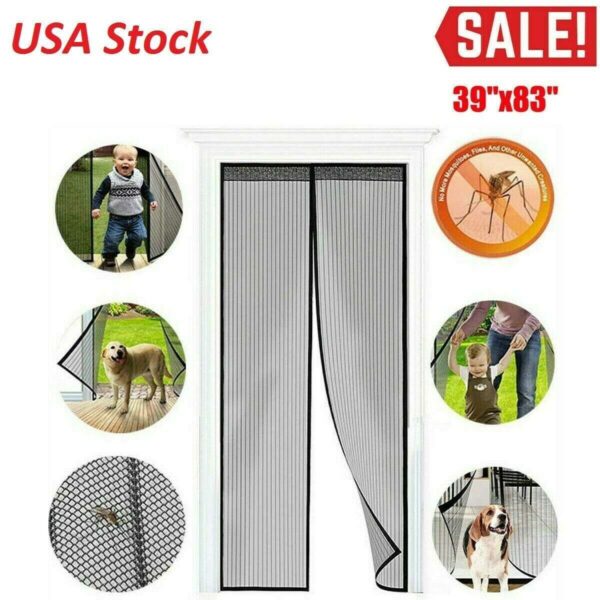 Hands-Free Magnetic Screen Door Mesh Net Mosquito Fly Insect Bug Curtain Closer Buy Online 