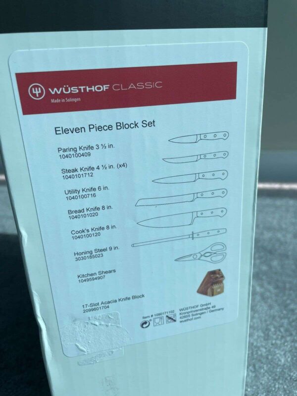 Brand New SEALED Wusthof Classic Eleven 11 Piece Block Set Acacia Buy Online 