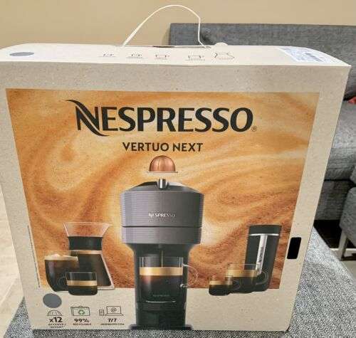 Nespresso Vertuo Next Coffee and Espresso Machine by De'Longhi - New Black/Gray Buy Online 